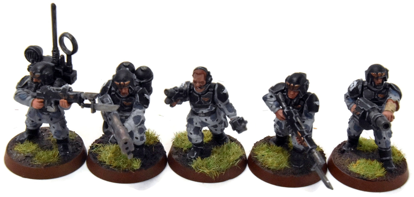 ASTRA MILITARIUM 10 Cadian Shock Troops #19 WELL-PAINTED Warhammer 40K