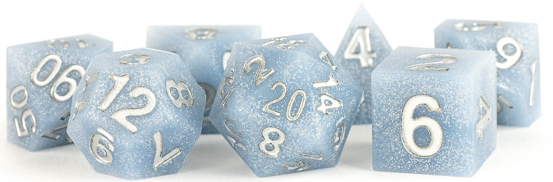 Silicone 7 Dice Set Rubber Glacial Debris 16mm