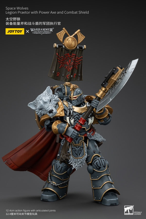 Legion Praetor with Power Axe and Combat Shield Space Wolves Joy Toy