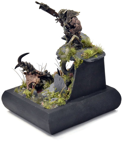 OGOR MAWTRIBES Ogor Hunter Maneater Beastmen Diorama PRO PAINTED