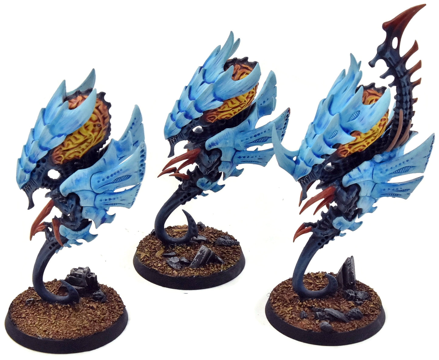 TYRANIDS 3 Neurothropes #2 WELL PAINTED Warhammer 40K