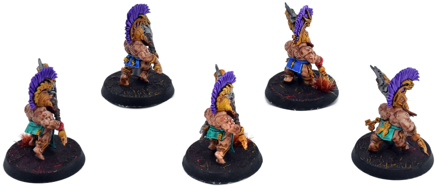 FYRESLAYERS 5 Auric Hearthguard #1 WELL PAINTED Warhammer Sigmar 4193
