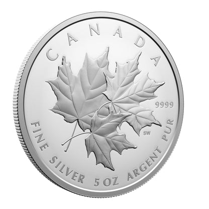 Triple Maple – 5 oz. $50 Fine Silver Coin (2025)