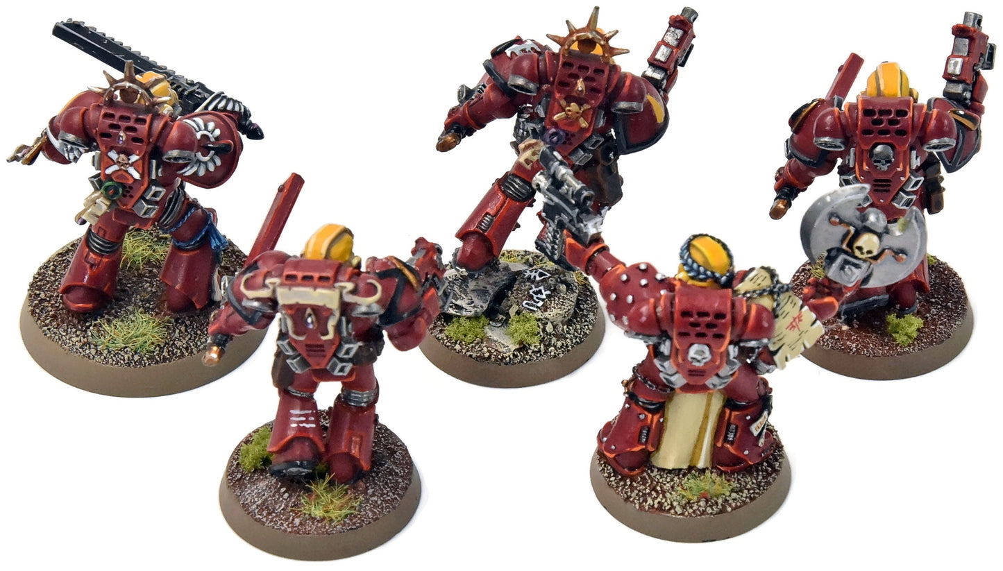 BLOOD ANGELS 5 Sternguard Veterans #4 With Metal Bits PRO PAINTED Warhammer 40K