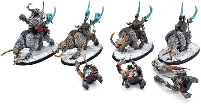 STORMCAST ETERNALS 4 Mournfang Pack #1 WELL PAINTED Warhammer Sigmar