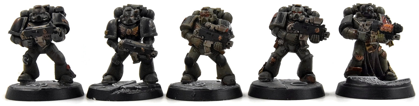 SALAMANDERS 10 Tactical Marines #3 WELL PAINTED Warhammer 40K
