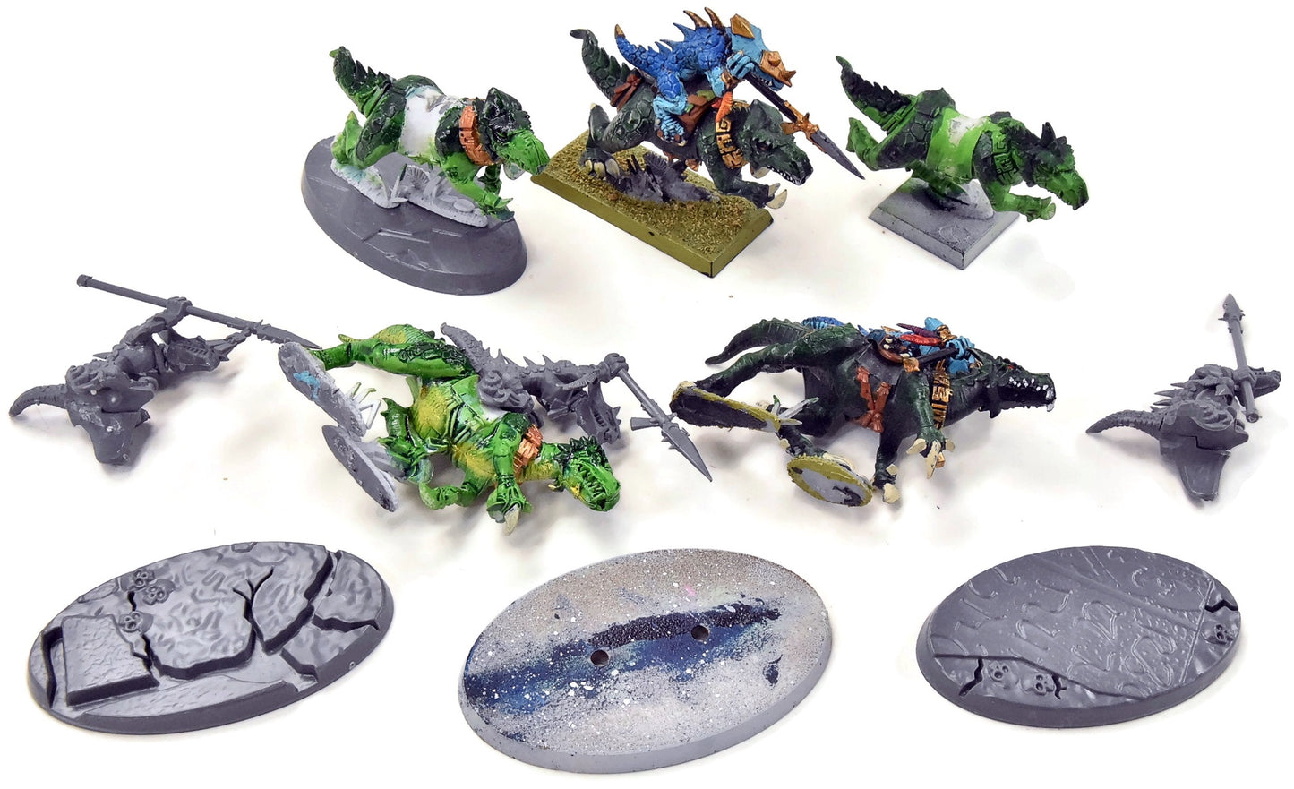 SERAPHON 5 Saurus Knights #2 Sigmar missing some parts