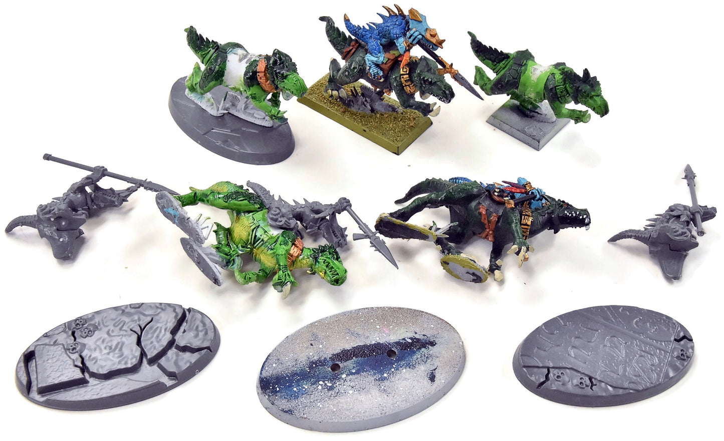 SERAPHON 5 Saurus Knights #2 Sigmar missing some parts