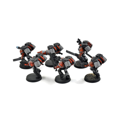 SPACE MARINES 6 Assault Marines #2 WELL PAINTED Warhammer 40K