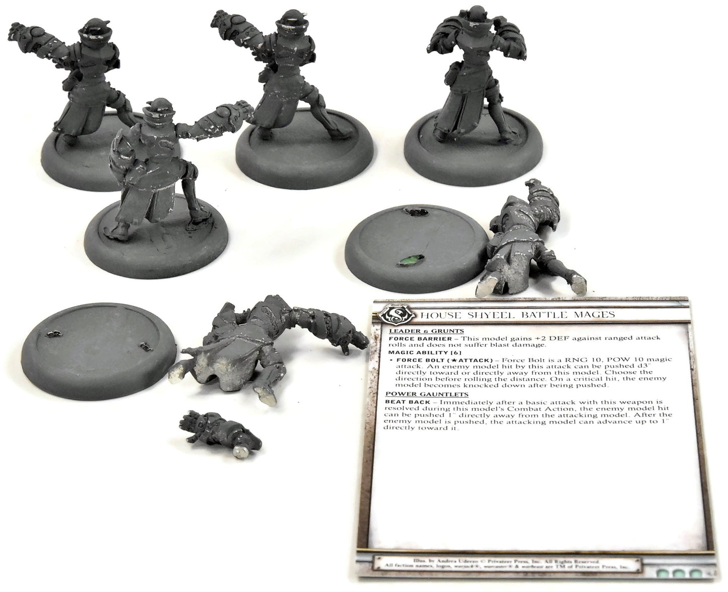 WARMACHINE House Shyeel Battle Mages #1 METAL Retribution