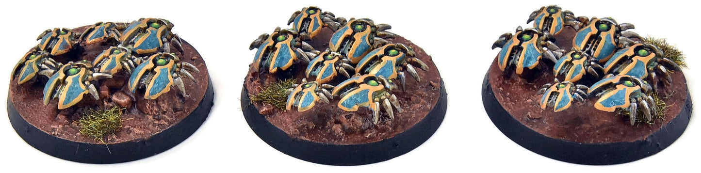 NECRONS 3 Scarab Swarms #1 WELL PAINTED Warhammer 40K 5134