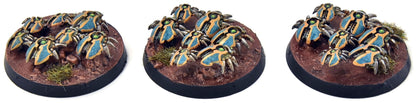 NECRONS 3 Scarab Swarms #1 WELL PAINTED Warhammer 40K 5134