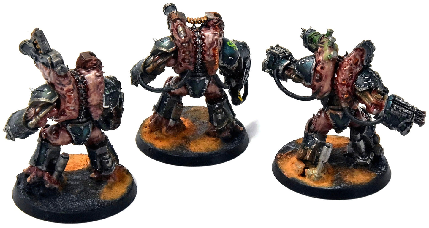 CHAOS SPACE MARINES 3 Obliterators #1 Warhammer 40K WELL PAINTED