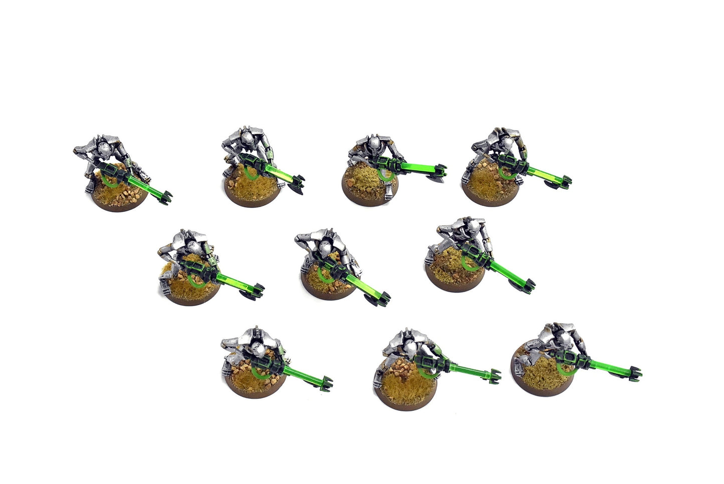 NECRONS 10 necron warriors #1 WELL PAINTED 40K