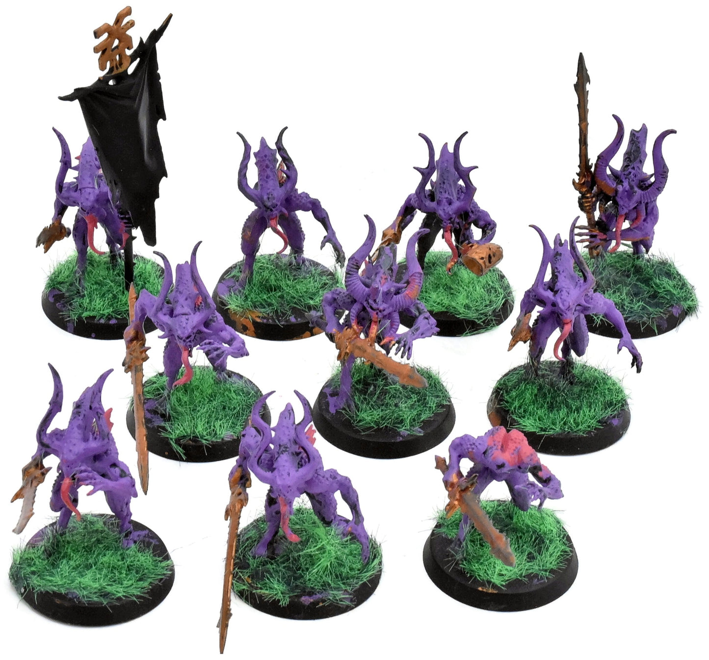 BLADES OF KHORNE 10 Bloodletters Of Khorne #4 DAMAGED Sigmar INCOMPLETE