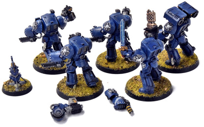 SPACE MARINES 5 Terminators #2 Ultramarines PRO PAINTED Warhammer 40K