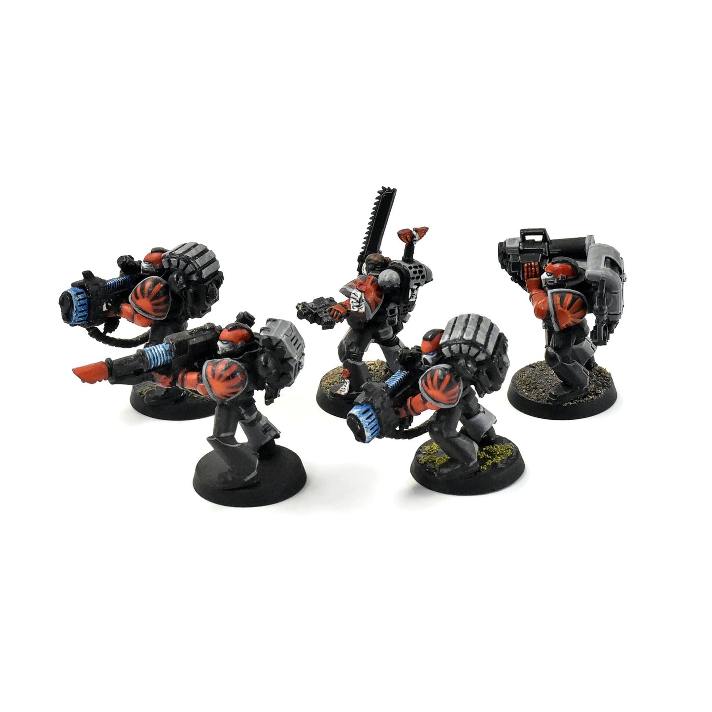 SPACE MARINES Decimator Squad #1 WELL PAINTED METAL Warhammer 40K