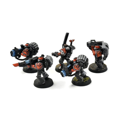 SPACE MARINES Decimator Squad #1 WELL PAINTED METAL Warhammer 40K