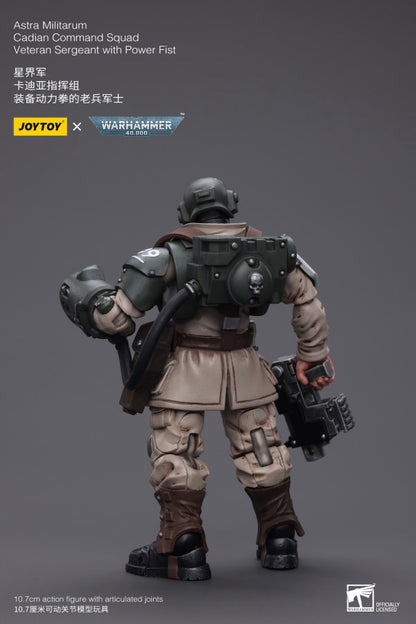 Cadian Command Squad Veteran Sergeant with Power Fist Astra Militarum Joy Toy