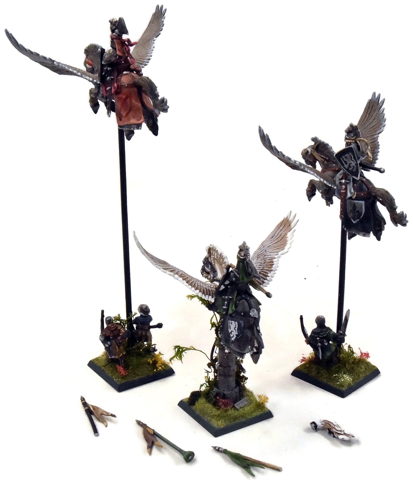 BRETONNIA 3 Pegasus Knights #2 broken Warhammer Fantasy