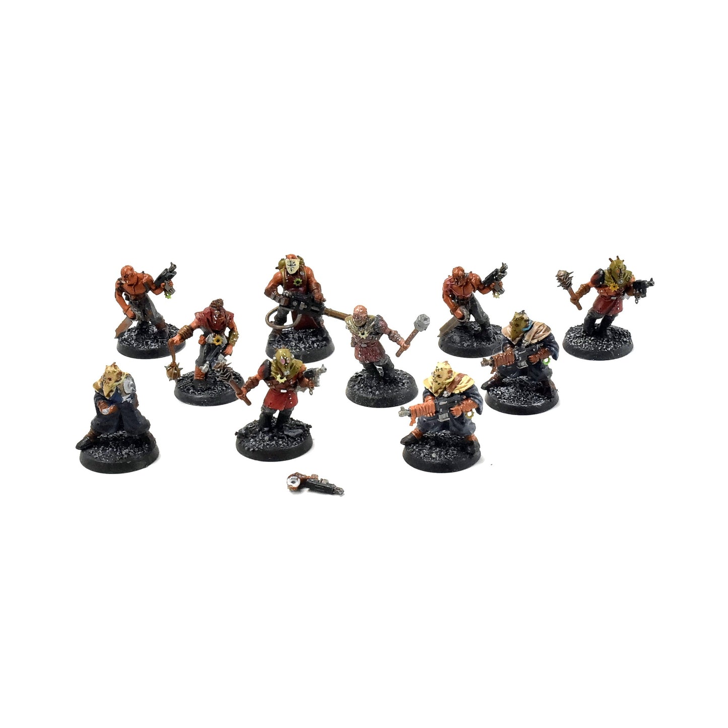 CHAOS SPACE MARINES 10 Cultists #2 WELL PAINTED 40K