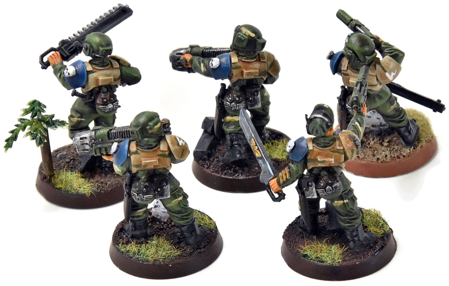 ASTRA MILITARUM Command Squads #2 WELL PAINTED Warhammer 40K