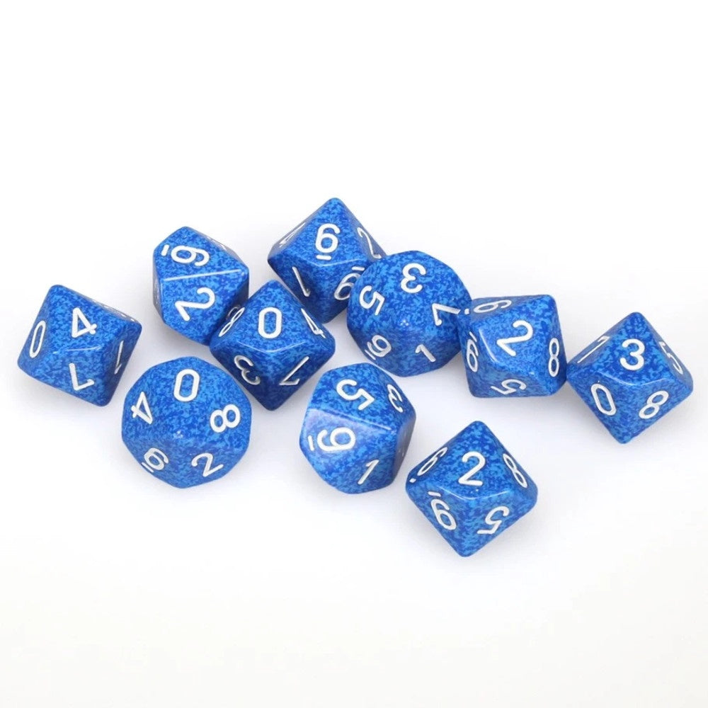 Speckled 10 * D10 Water Chessex Dice (CHX25106)
