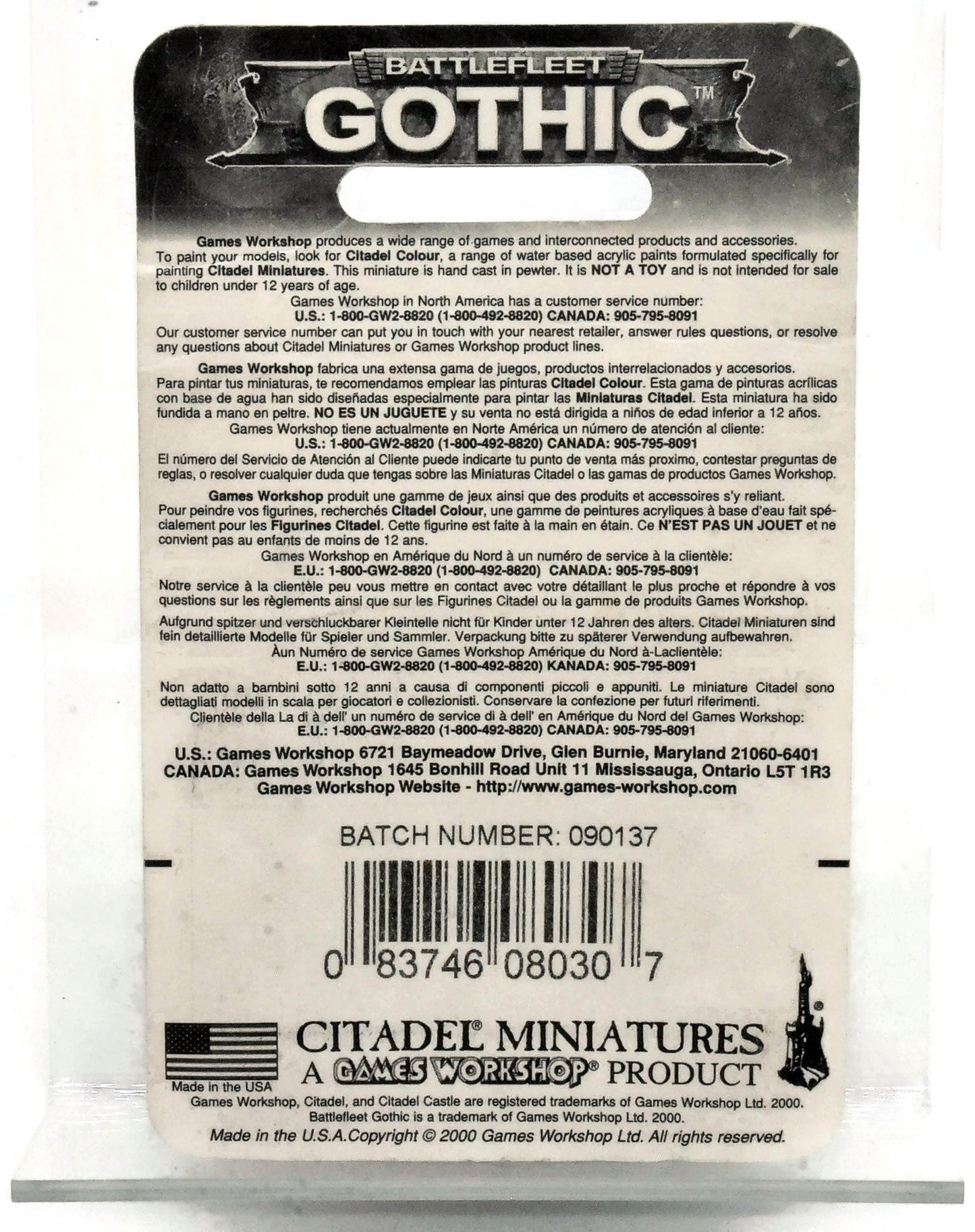 Battlefleet Gothic - Chaos Doomfire Bombers #1 METAL Warhammer 40K Blister