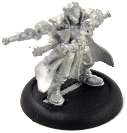 WARMACHINE Cygnar Gun Mage Captain Adept #1 METAL