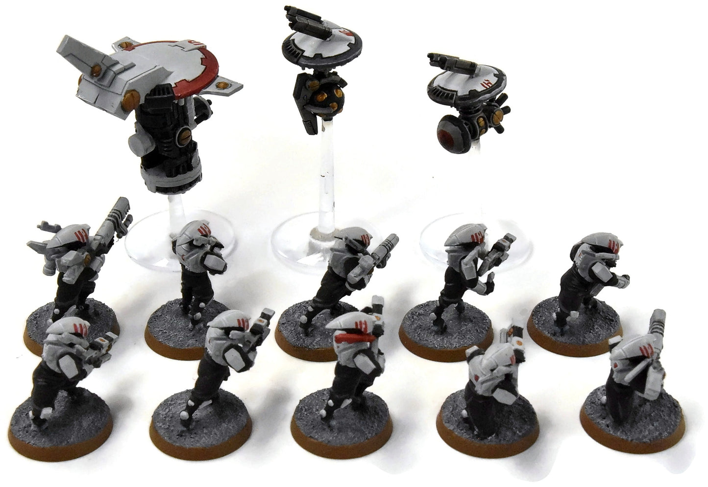TAU EMPIRE 10 Pathfinders #3 WELL PAINTED Warhammer 40K