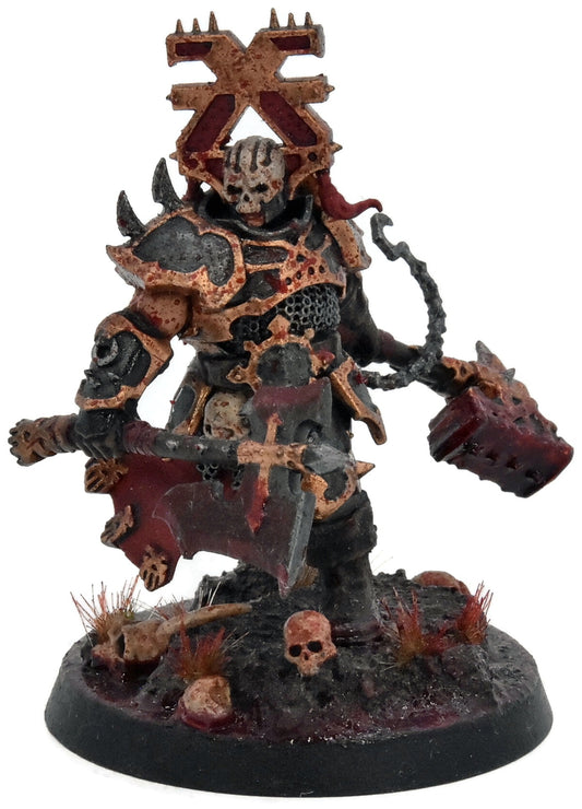BLADES OF KHORNE Aspiring Deathbringer With Goreaxe #1 WELL PAINTED Sigmar