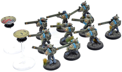 TAU EMPIRE 12 Strike Team #4 WELL PAINTED Warhammer 40K