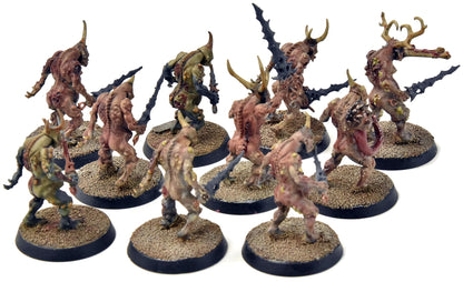 MAGGOTKIN OF NURGLE 10 Plaguebearers #3 WELL PAINTED Sigmar