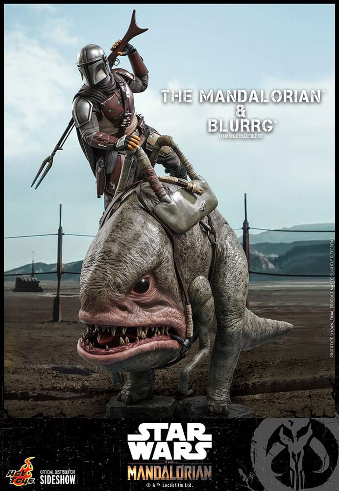 Mandalorian™ & Blurrg™ Sixth Scale Figure Set by Hot Toys Television Masterpiece Series - Star Wars: The Mandalorian™