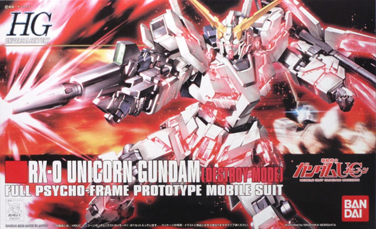 Bandai 1/144 Hguc Rx-0 Unicorn Gundam (destroy Mode)