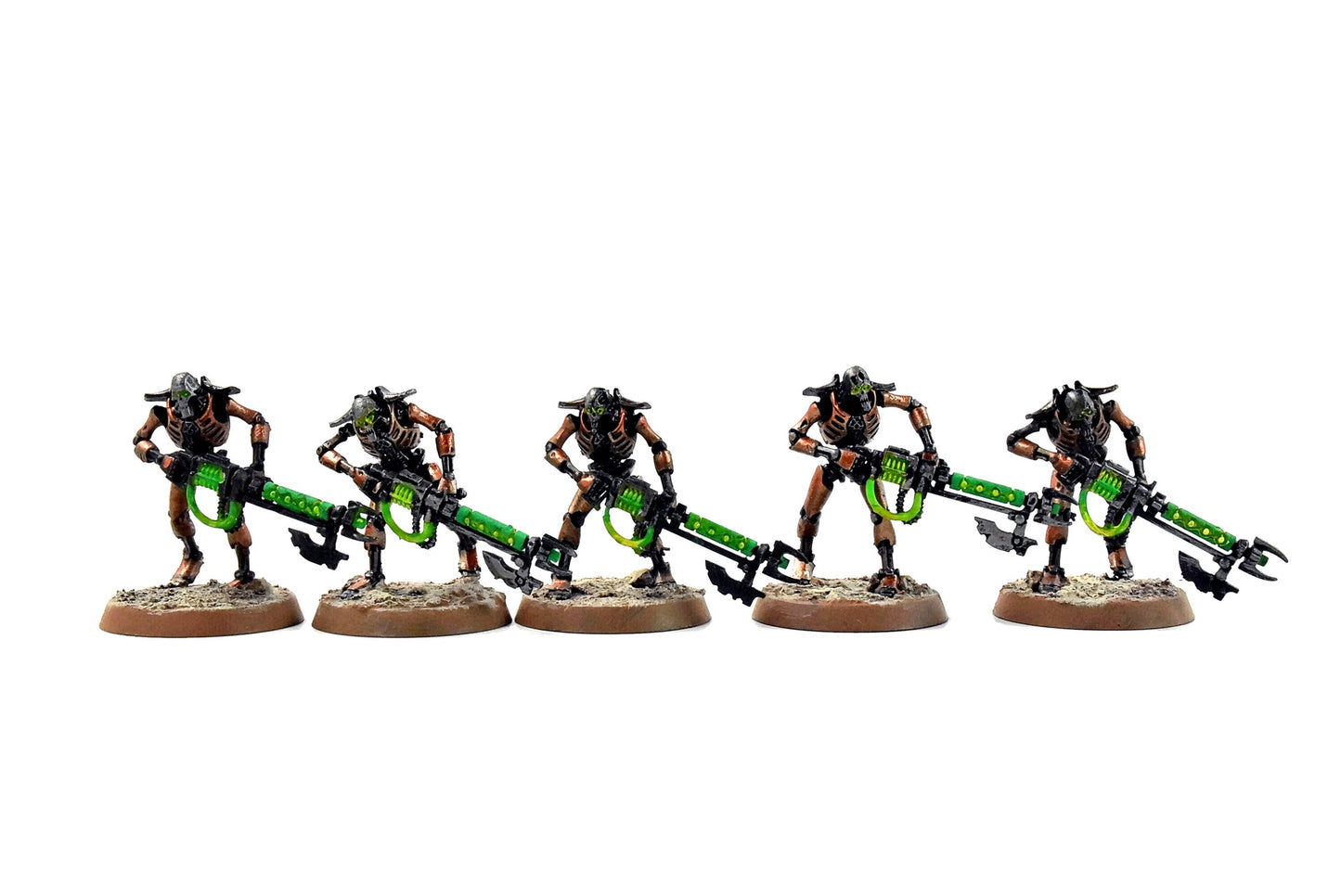 NECRONS 10 Warriors #2 WELL PAINTED Warhammer 40K
