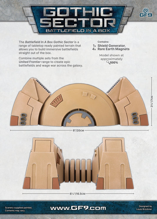 Battlefield In A Box - Gothic Sector United Frontier Shield Generator