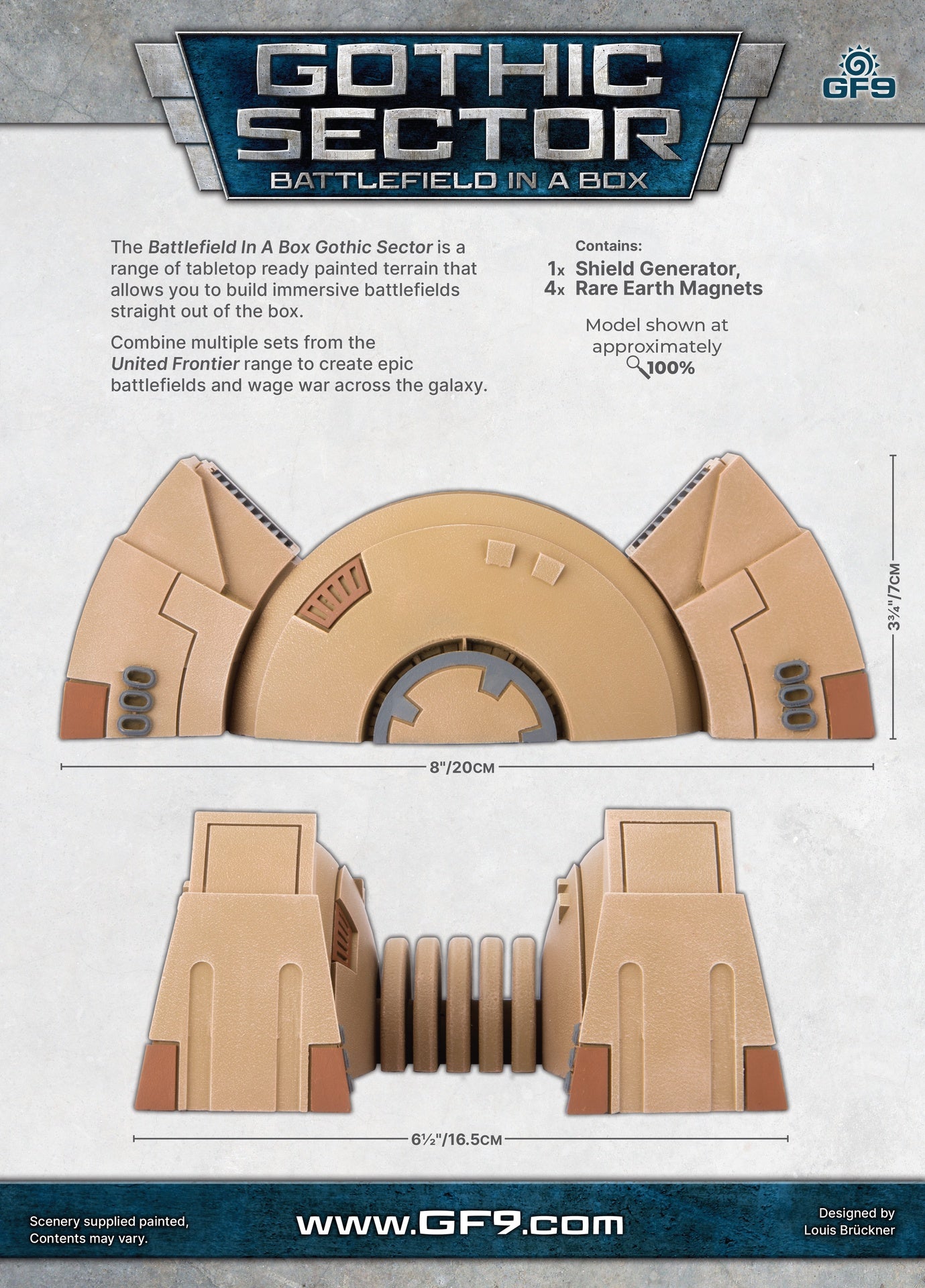 Battlefield In A Box - Gothic Sector United Frontier Shield Generator