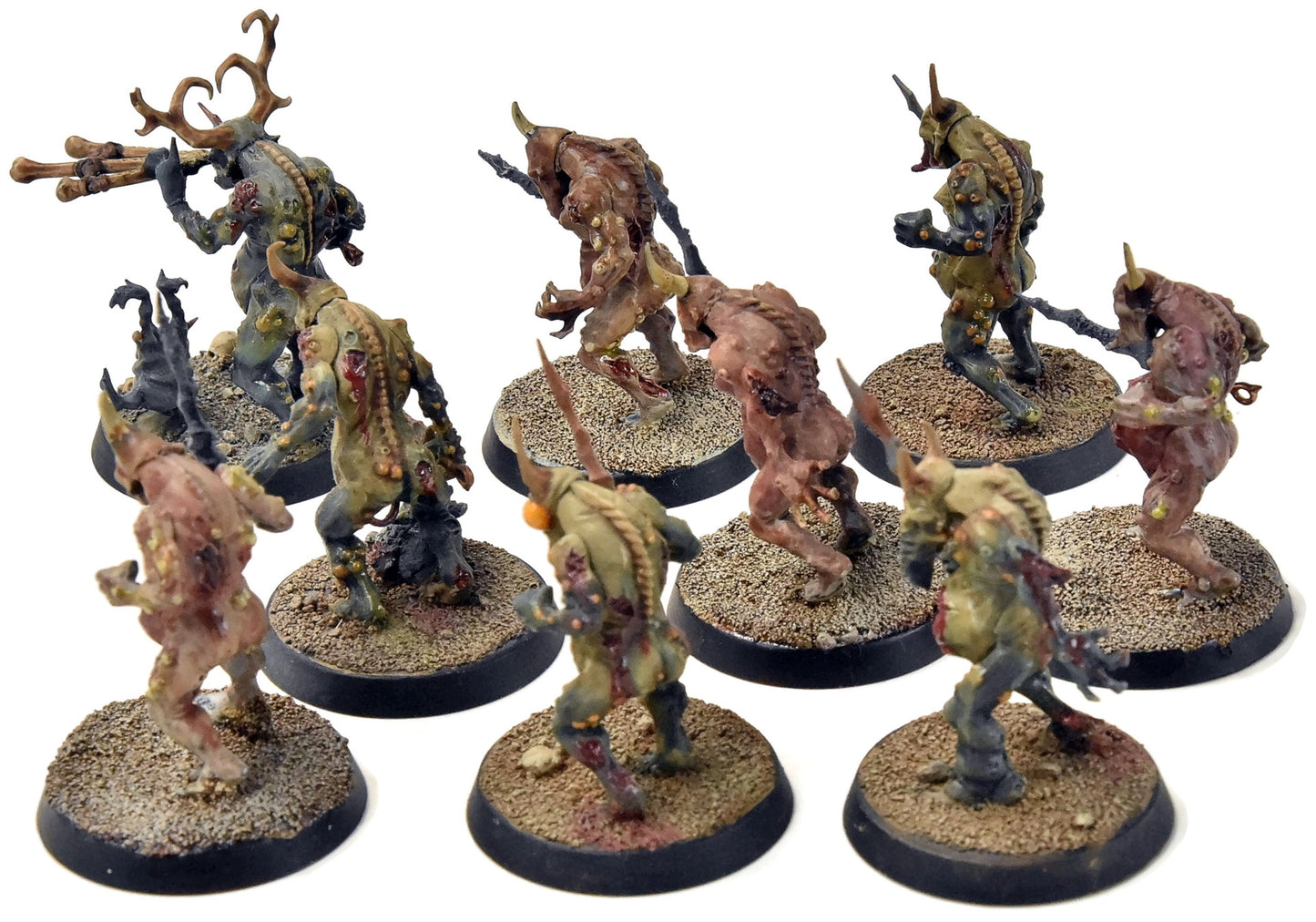 MAGGOTKIN OF NURGLE 9 Plaguebearers #1 WELL PAINTED Sigmar